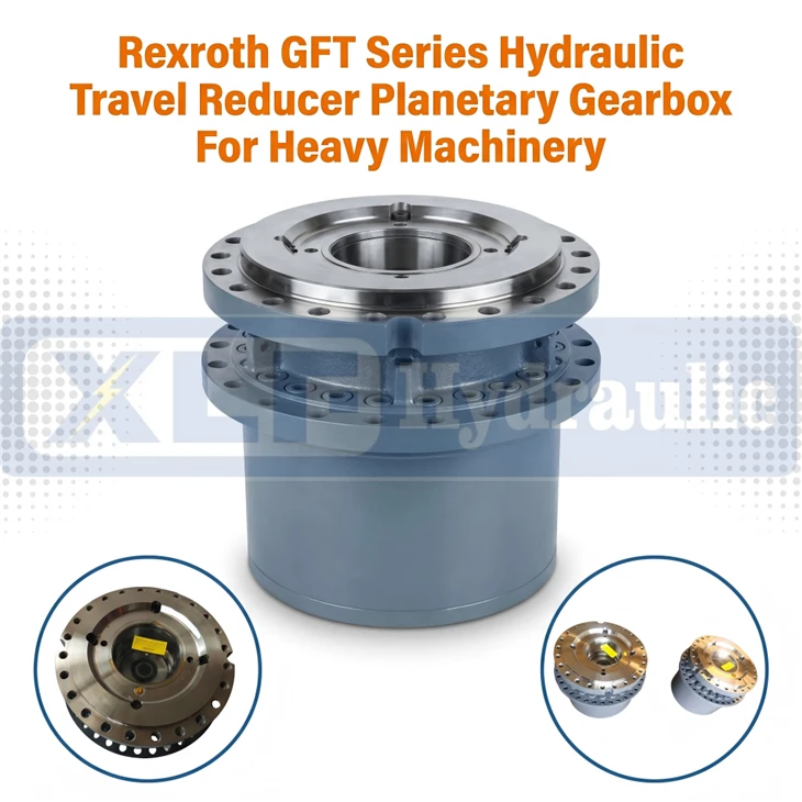 علبة التروس الكوكبية لمخفض السفر الهيدروليكي من سلسلة Rexroth GFT للآلات الثقيلة