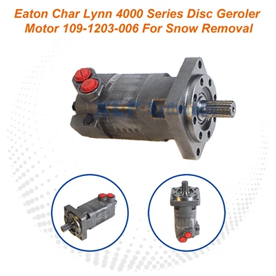 Eaton Char Lynn 4000 Series 109-1203-006 محرك هيدروليكي قرصي Geroler - عزم دوران عالي لإزالة الثلج